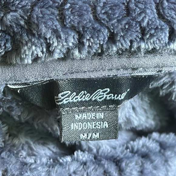 EDDIE BAUER Pullover Jacket Womens Medium Quarter Snap Fleece Sweatshirt - Picture 4 of 9